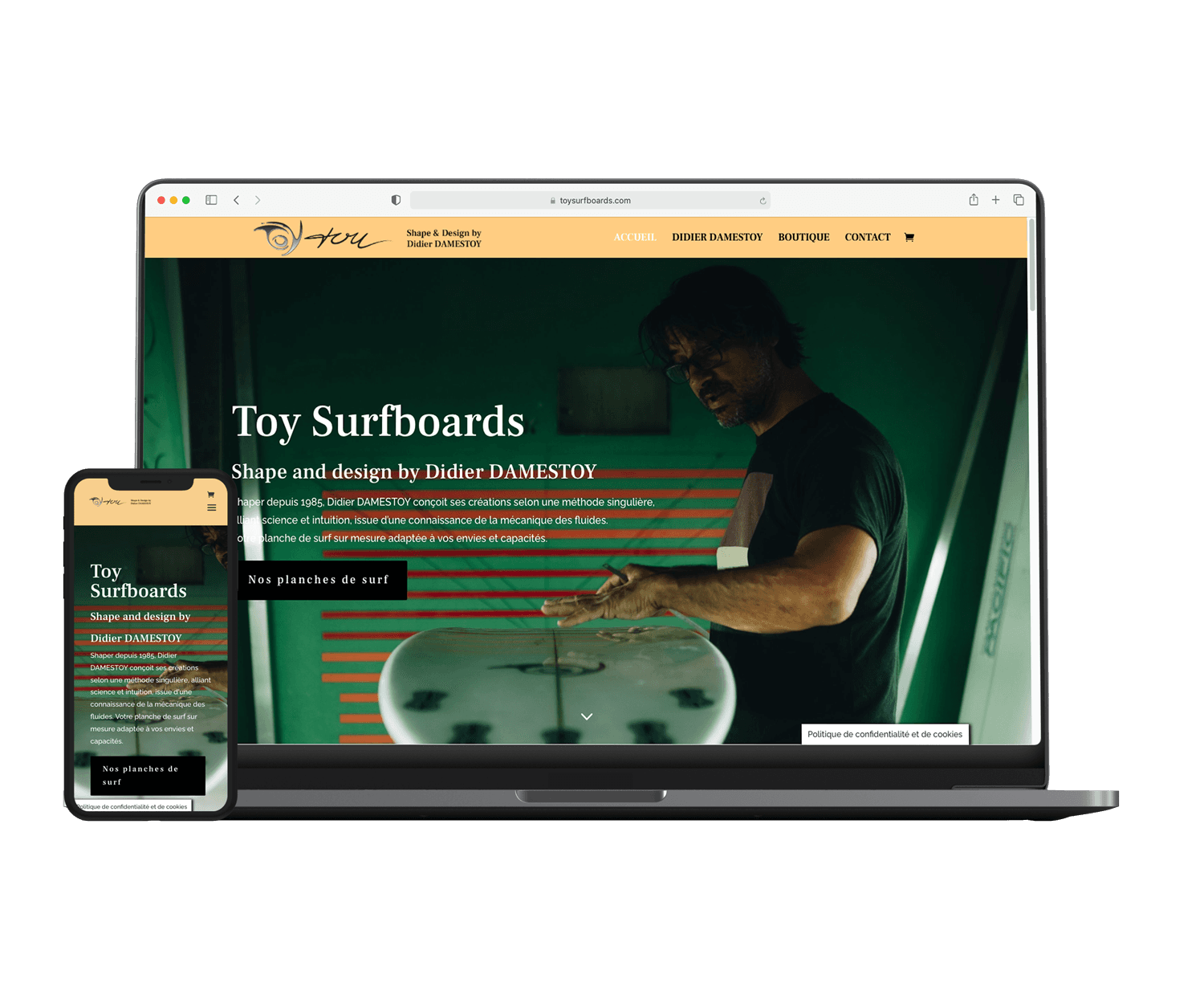 ToySurfboards Website